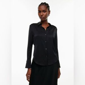 Aritzia Wilfred Imago Satin Shirt